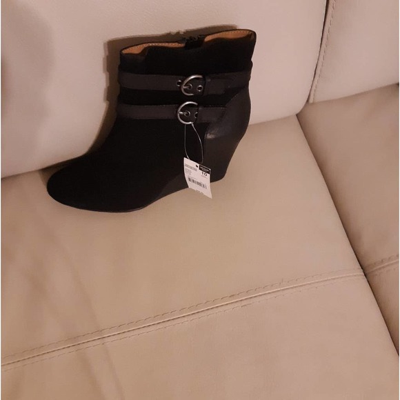 Black Suede Booties - Picture 2 of 3